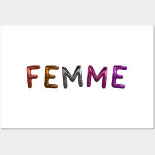 Femme - Lesbian Flag Posters and Art